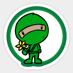 Green Ninja Sticker